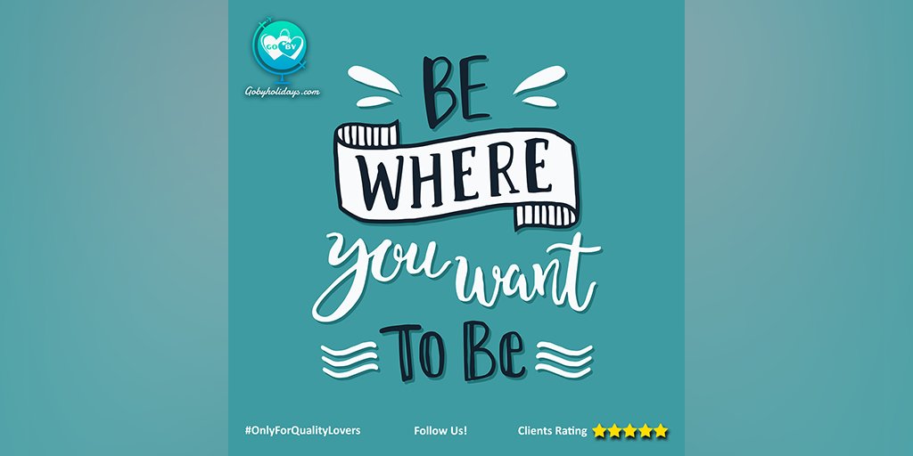 Be where you want to be 😎 #GoByHolidays #OnlyForQualityLovers #YourOwnTravelCompany #monday #mondaymood #motivation #mondayvibes #motivationmonday #travel #nature #travelphotography #photography #love #photooftheday #instagood #travelgram #picoftheday #instagram #beautiful