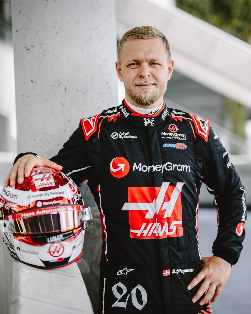 It's race day in Miami 🙌 Here's to some decent pace in the car, a rocket start from Kev and let's see what is achievable 👊❤️🇩🇰 #MiamiGP #F1 #KevinMagnussen