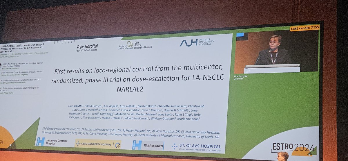 HenningWillers's tweet image. 1/ Next up NARLA2 #LUNGCANCER trial at #ESTRO24🔥🔥🔥

PET guided dose escalation phase III (because 60-66 Gy is not high enough for many tunors‼️)