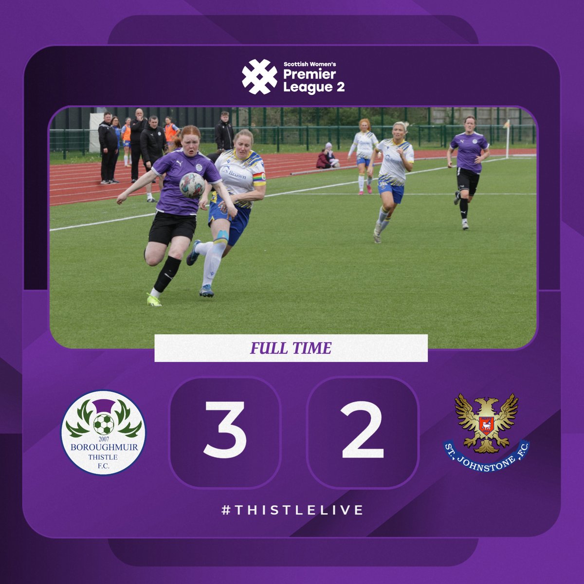 Thistle emerge victorious from a hugely entertaining encounter!! 🟣3-2🔵 | FT | #ThistleLive
