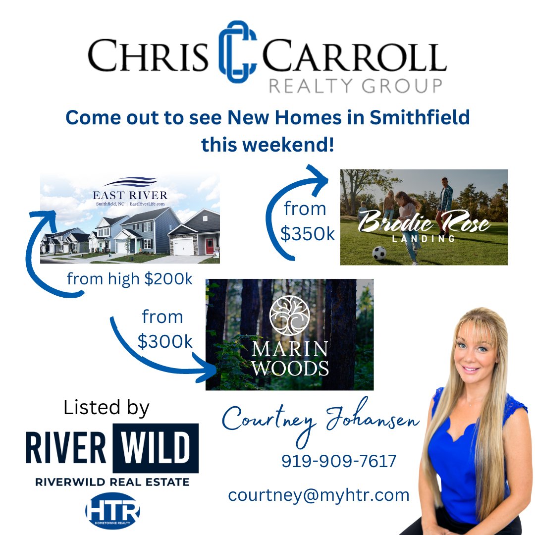 Stop by and see Courtney  Saturday or Sunday @RiverWild Real Estate⁠
⁠
East River:⁠
riverwildrealestate.com/neighborhood/e…⁠
Marin Woods:⁠
riverwildrealestate.com/neighborhood/m…⁠
Brodie Rose Landing:⁠
riverwildrealestate.com/.../brodie-ros…⁠
⁠
📲919.422.3143⁠

⁠
#CCRG #HTR⁠
#Riverwildrealestate #staywild See less