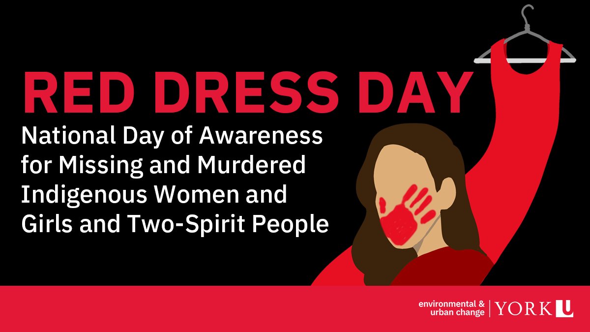 Today is Red Dress Day, held in memory of the lives of Missing and Murdered Indigenous Women (MMIR). This day was inspired by the work of Métis artist Jaime Black and symbolizes the lost lives of Indigenous women at the hands of violence. Graphic by Brian Ginther.