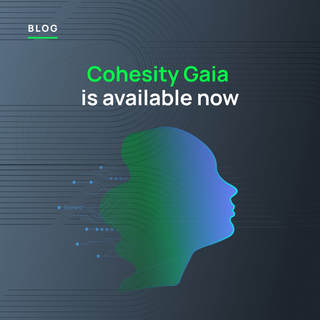 Cohesity Gaia—our conversational #AI assistant—enables users to ask questions and receive answers by accessing and analyzing their vast pools of enterprise data. See how: cohesity.co/3wavblm