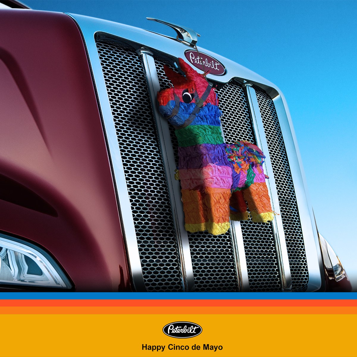 Celebrating Cinco de Mayo on the road with Peterbilt! Enjoy the journey, appreciate the culture, and drive with pride. Here's to making every mile count. Feliz Cinco de Mayo! #Peterbilt #PeterbiltTrucks #PeterbiltPride #CincoDeMayo