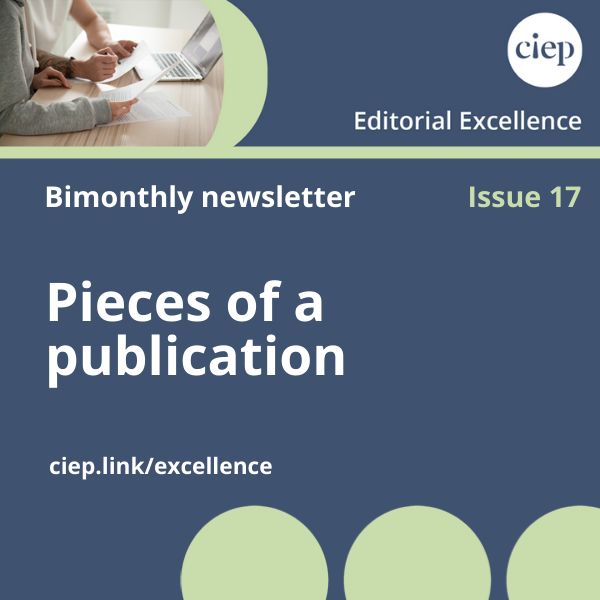 Issue 17 of Editorial Excellence explores the various elements of a publication. Read more here! 📃 ciep.uk/resources/news… explores the various elements of a publication. Here’s where to read it! 📃 ciep.uk/resources/news…