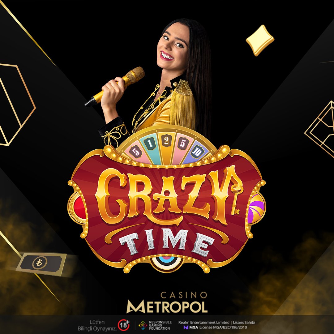 📢 Popüler şans çarkı ile bol paralar kazanacağınız bir oyuna hazır olun! Crazy Time oyunu Casino Metropol'de sizi çılgın kazançlara ulaştıracak. Casino Metropol Giriş: bit.ly/3BIuxdY