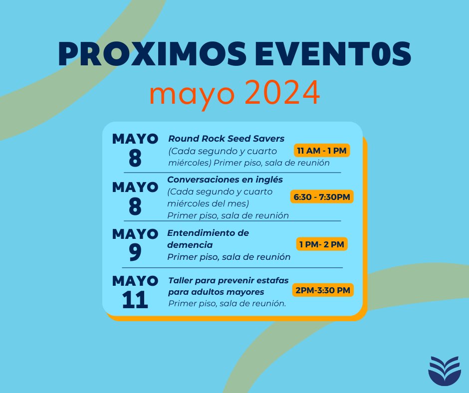 Here are this upcoming week's events! See you there! 

¡Acá les dejamos los eventos de esta semana, ahí nos vemos!

#MyRRPL #roundrock #roundrocktexas