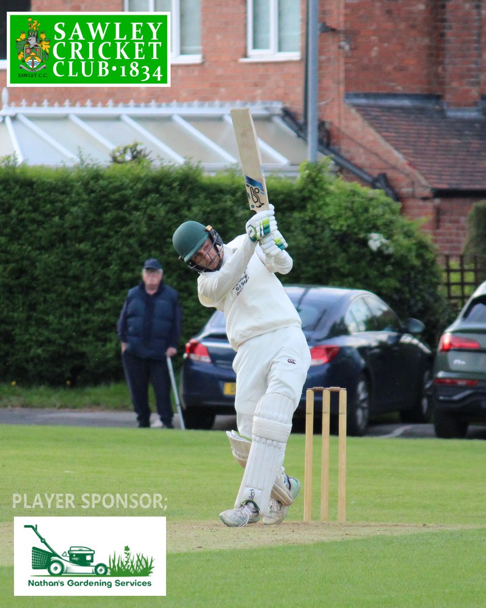 📸💯𝒮𝒜𝒲𝐿𝐸𝒴 𝒞𝐸𝒩𝒯𝒰𝑅𝐼𝒪𝒩 1️⃣3️⃣8️⃣*️⃣

An outstanding innings from Kieran Pell yesterday at Sandiacre led Sawley to an incredible win at Longmoor Lane, with just 1 ball to spare👏

📈138 off 130 balls; Including 9 fours and 7 sixes

🙌 A Truly Remarkable knock, KP 👏

🟢⚪️