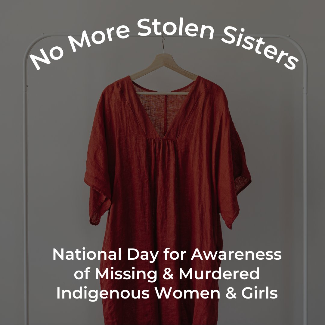 It’s Red Dress Day, the National Day of Awareness for MMIWG2S+. Today, we are hanging red dresses at Wabano and in our homes to commemorate those who are missing and lost. It's is a reminder that we must stand together to heal, get justice and ensure no others go missing.