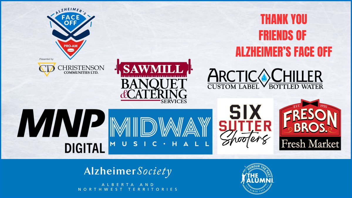 We want to extend a heartfelt thank you to our incredible friends for their support of the #alzfaceoff2024. It was a success, and we couldn't have done it without you.
@FresonBros @BanquetsSawmill @mnp_digital  @sixsuttershooters @_ArcticChiller_
@NHLAlumni
#HelpforDementia