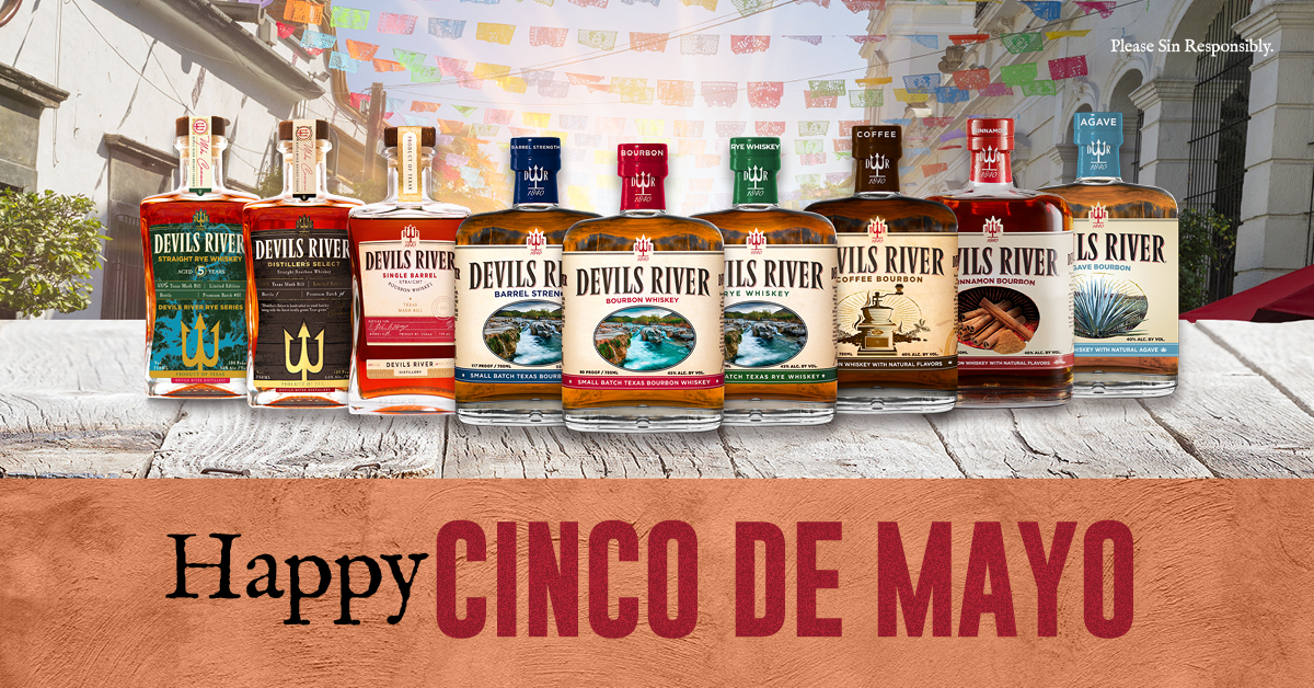 Today, we're celebrating Cinco de Buy-o! In honor of Cinco de Mayo, we'd like to raise a toast to you and ensure you have the perfect spirit to share with your friends. Explore our range of whiskies and bourbons through the link below: devilsriverwhiskey.com/the-whiskey/