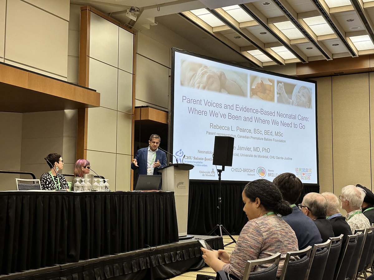 ⁦@munishguptamd⁩ introduces our William Silverman honorary lecture: Annie Javier & Rebecca Pearce on “Parent Voices and Evidence-Based Neonatal Care—where we’ve been and where we need to go” #PASmeeting ⁦@AAPneonatal⁩