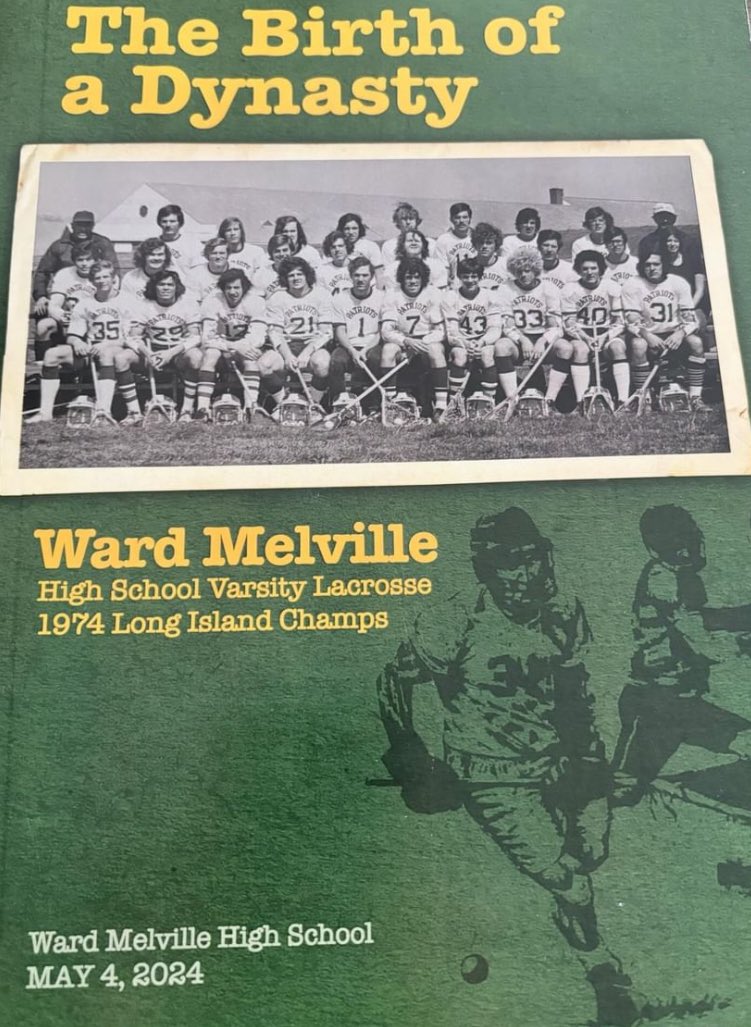 Ward Melville honoring the 1974 Long Island Champs at yesterday’s game! 50 years later! Stay Vintage!