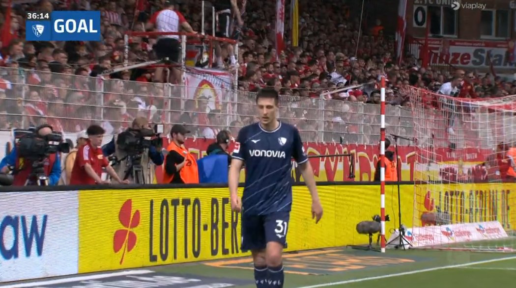 Union Berlin 0 Bochum 3. Schlotterbeck #FCUBOC