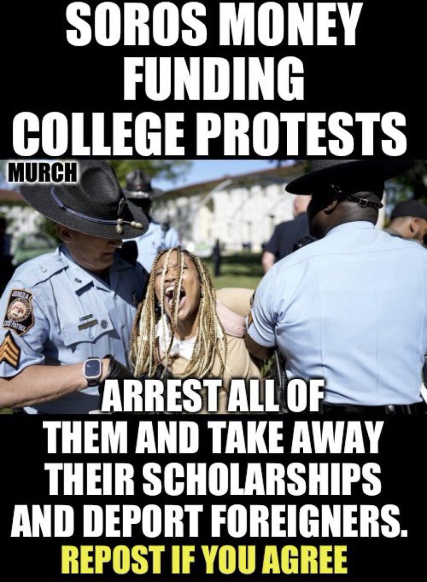They should not just let this go. Find out who all these students and faculty were who were conspiring, setting this up and supporting all this hatred and anti-semitism. Arrest them all and take away every single scholarship and visa - no exceptions. Who feels the same? 🙋‍♂️