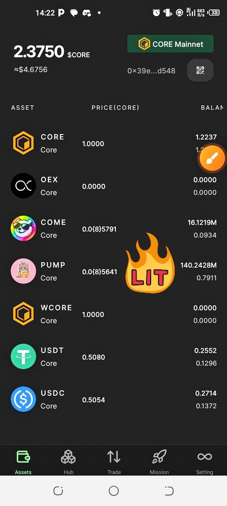 @KriptoPush @openex_network @mobilumofficial I'm bullish on $PUMP @ $OEX......
Rush and buy, will soon cancel ✖️ 0.

#Satoshi #CORE #Coretoshi @Chidofocus1 @Neyozek  @AnanaObo13377 
Buy with core on #OEXMainnet