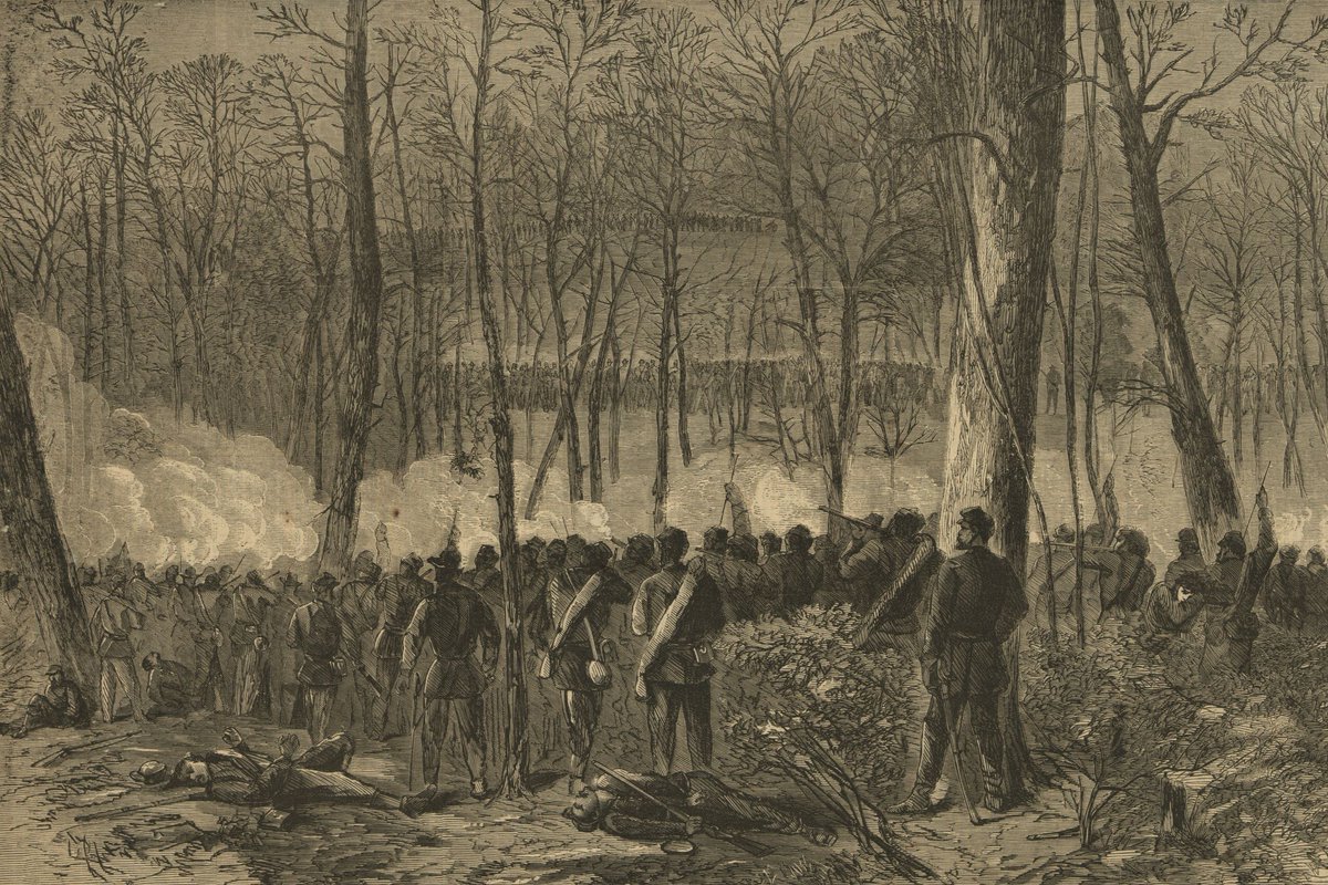 LTG Ulysses S. Grant ordered Army of the Potomac commander MG George G. Meade to swing his army into line and fight back. On the morning of 5 MAY, Union and Confederate troops clashed on the Orange Turnpike and Plank Road.

#Battleofthewilderness #CivilWar #CivilWarHistory