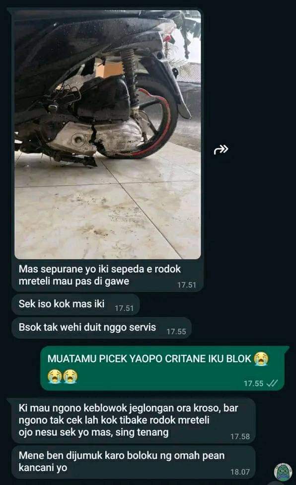 Retak dikit ngak ngaruh