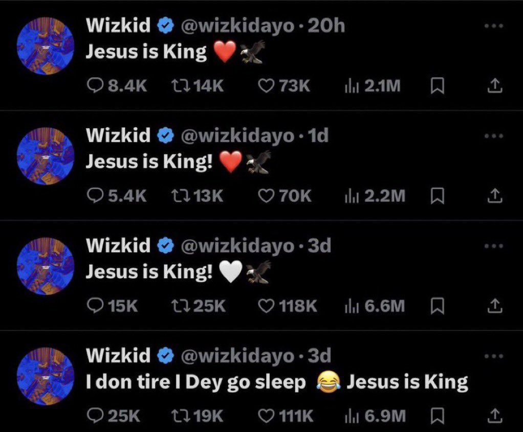 Davido just posted a song a made titled “Jesus is king” 

😂 man is trolling musically. Love to see it