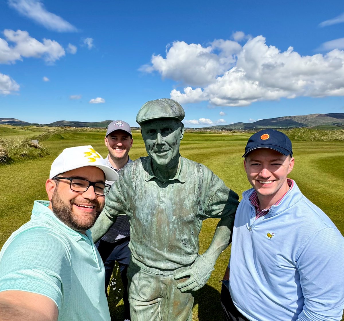 Great first round of the trip at Waterville! Just found out my @rippergc_ won in Singapore, picked the right hat today apparently!