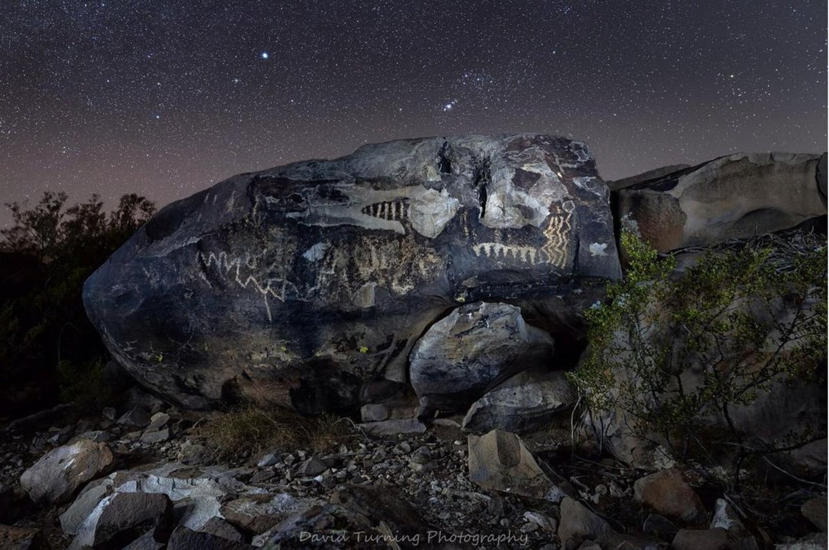 Photographer 📸 David Turning, aka @truxturning on Instagram - 'Out in the New Mexico desert- petroglyphs with Orion setting…'

#NewMexico #roadtrip #travel #NativeAmerican #history #heritage #tradition #culture #daytrip #rockart #petroglyphs