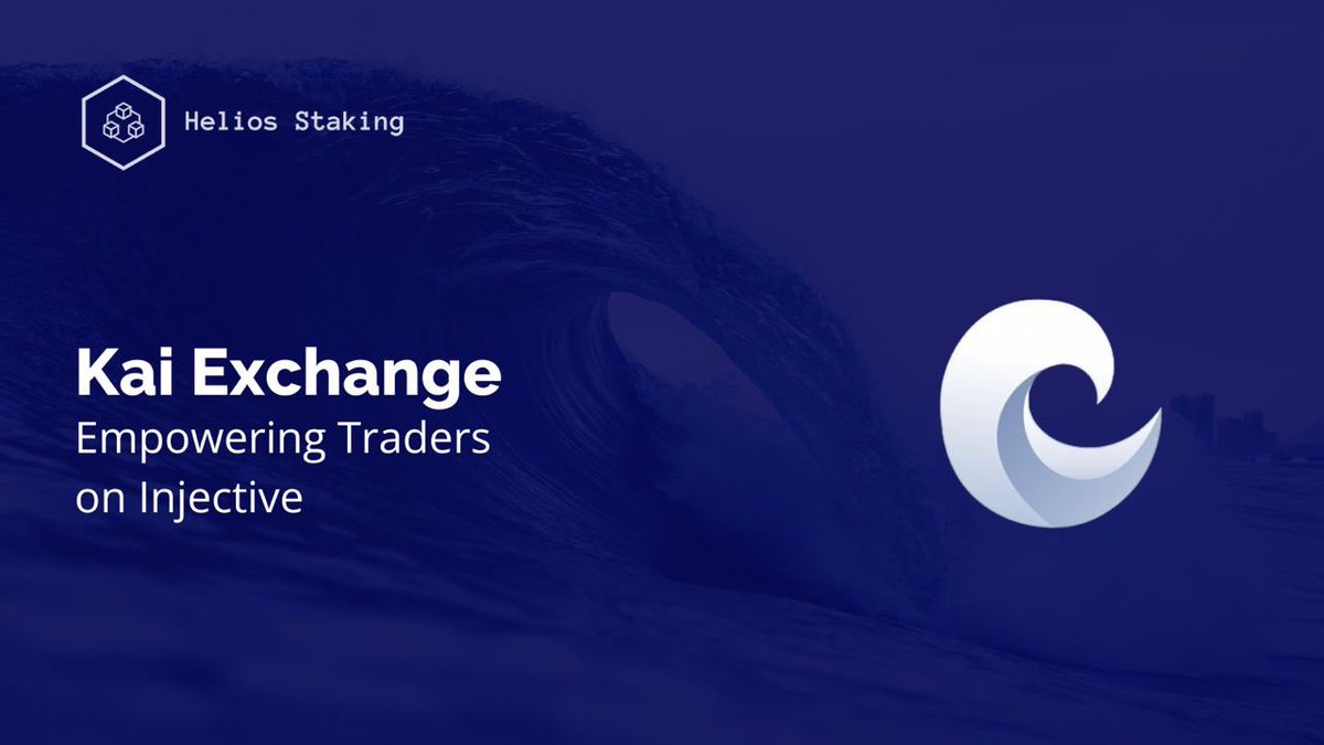 🌊 Today, on @HeliosStaking Project Spotlight - we take a look at @KaiExchange_, the newest orderbook DEX on @injective. 📧 Currently in private beta, @KaiExchange_ are promising the ability to trade spot and perp markets with the lowest fees and instant settlement. 🚀 At