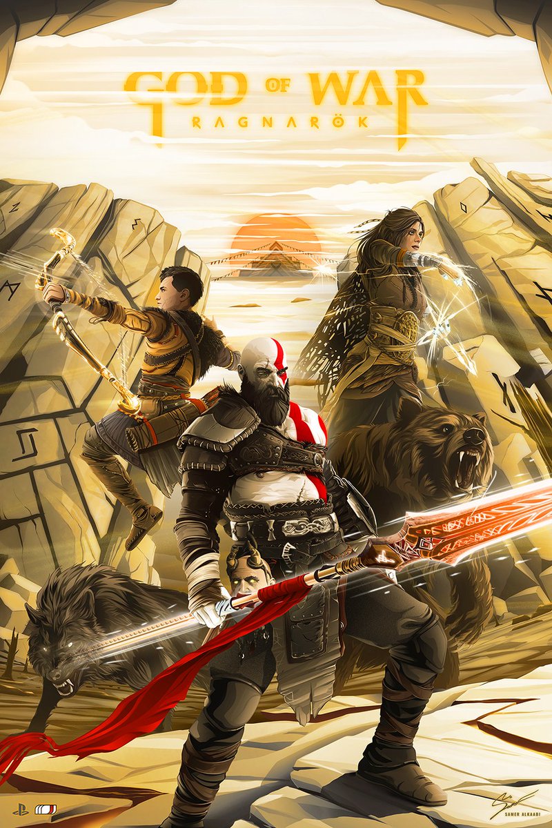Epic poster for God of War: Ragnarök by @Sameralkaabi 

#GodofWar #PostersoftheWeek