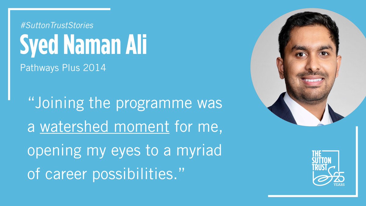 Syed attended a state school in London, and benefitted greatly from one of our programmes 🚀 It gave him invaluable exposure to the field of law through work experience at city law firms, helping propel him to his current role at Latham & Watkins! buff.ly/3UDoZf3