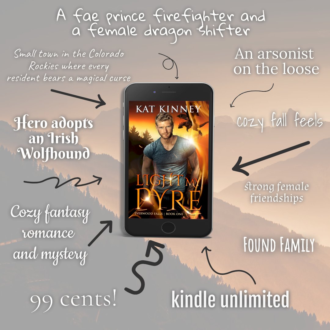 Readers are loving Light My Pyre!

👑A fae prince with cursed magic.
🐉A dragon shifter trying to escape her past.
🔥An arsonist they have to stop before it’s too late.

#kindleunlimited #cozyfantasy #paranormalromance #99cents #cozymystery #romance #dragons #booktwt #books