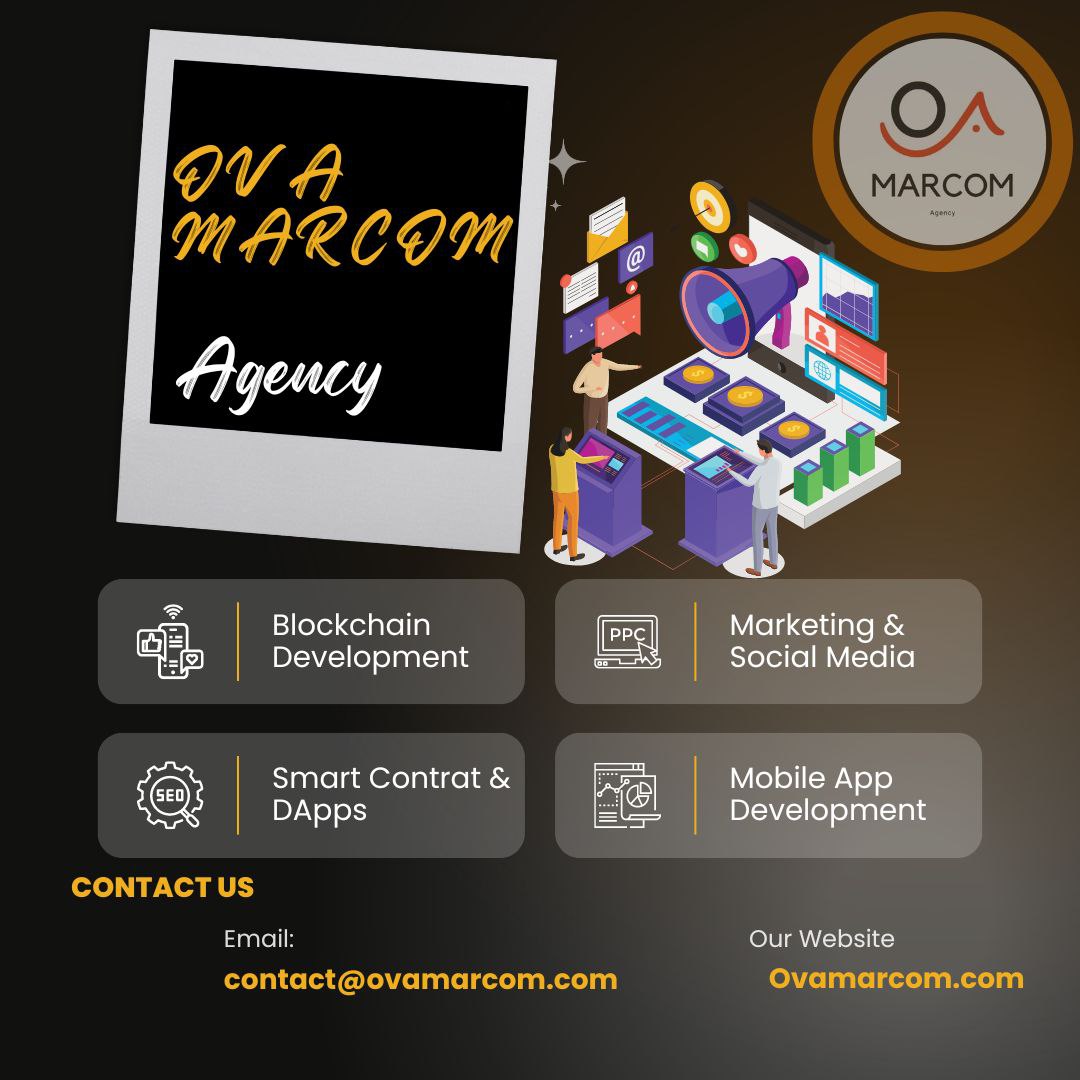 ⭐️Explore the cutting-edge realm of digital currency ventures, blockchain advancements, wallet app creations, and smart contract innovations with OVA Marcom Agency🔥.
Join us as we revolutionize the landscape of finance and technology.📱📊
#ova_Marcom #blockchain #digital #web3
