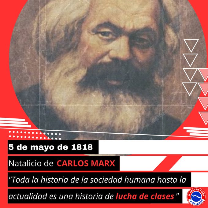 Al conmemorar el 206 aniversario del natalicio de Marx recordemos: 'Nadie combate la libertad; a lo sumo combate la libertad de los demás. La libertad ha existido siempre, pero unas veces como privilegio de algunos, otras veces como derecho de todos.” #MarxVive #DeZurdaTeam