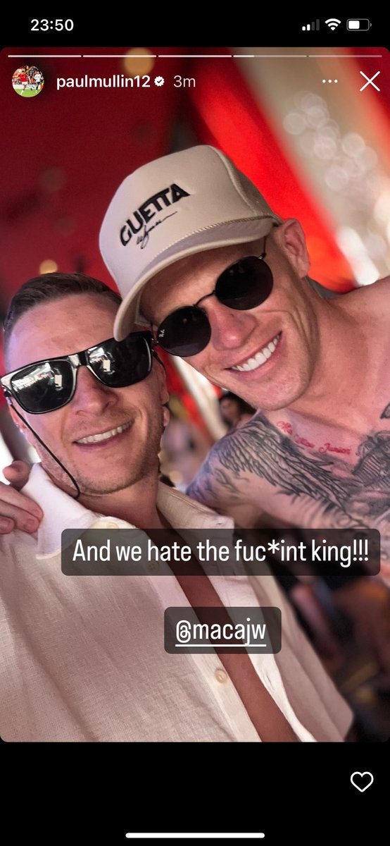 James McClean and Paul Mullin in Las Vegas celebrating Wrexham’s season 

Lovely message too

🤣🤣🤣