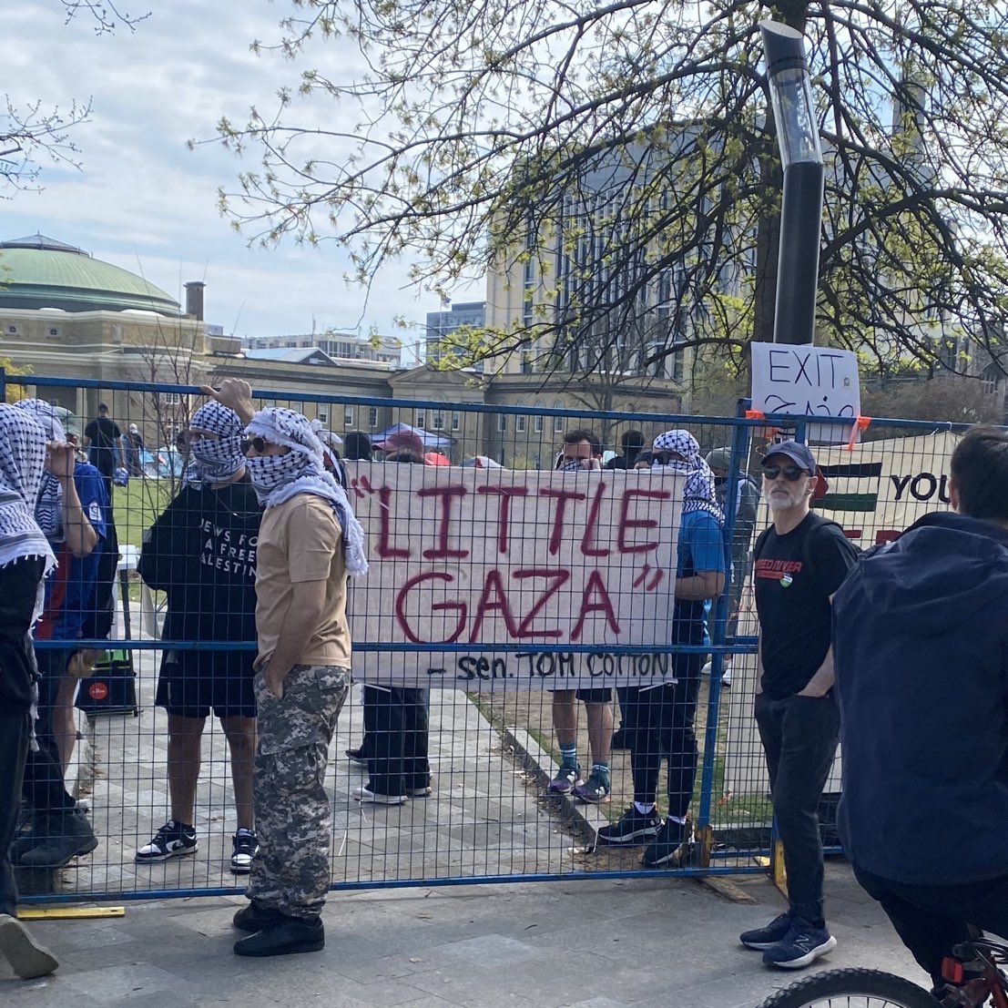 Pleased these Hamas sympathizers dressing up with their terrorist headdress costumes agree with my name for their disgusting cesspool of antisemitic hate.