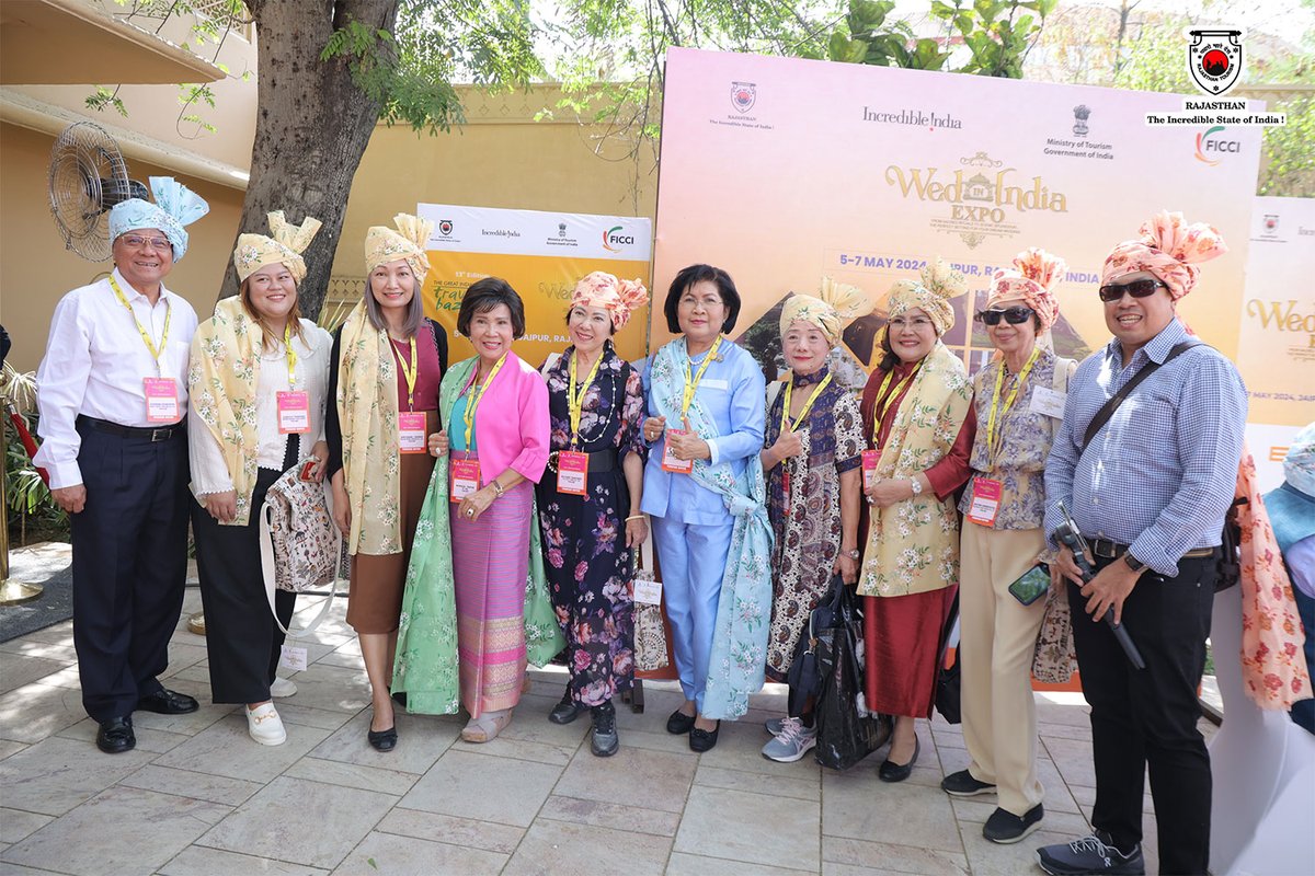 and Mr. Dipak Deva, Chairperson, FICCI Tourism & Culture Committee and Dr. Jyotsna Suri, Past President FICCI, among others.
#GreatIndianTravelBazaar #GITB #Jaipur #ExploreRajasthan #TravelRajasthan #RajasthanTourism #Rajasthan

(3/3)