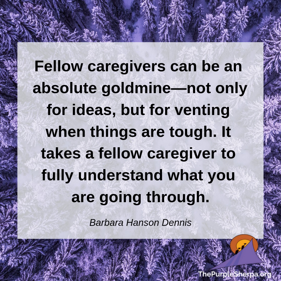 As caregivers, we need each other. We need to #empathy without pity. We need advice without judgement. We need friendship without expectations. #Alzheimers #dementia #mentalhealth #quote