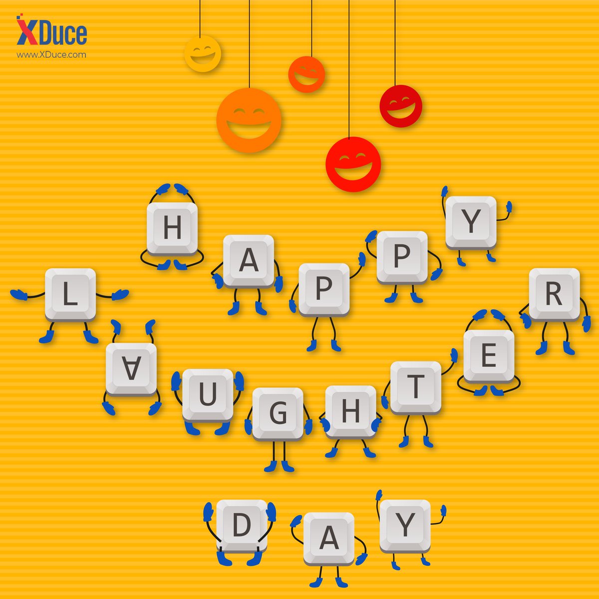 Let's LOL together! 
Happy World Laughter Day! 
Take a moment to enjoy a good laugh and appreciate the humor in life. After all, laughter is timeless, universal, and oh so contagious! 😂🎉 
#xduce #lol #WorldLaughterDay #laughtertherapy #celebratinghappiness #trendingnow