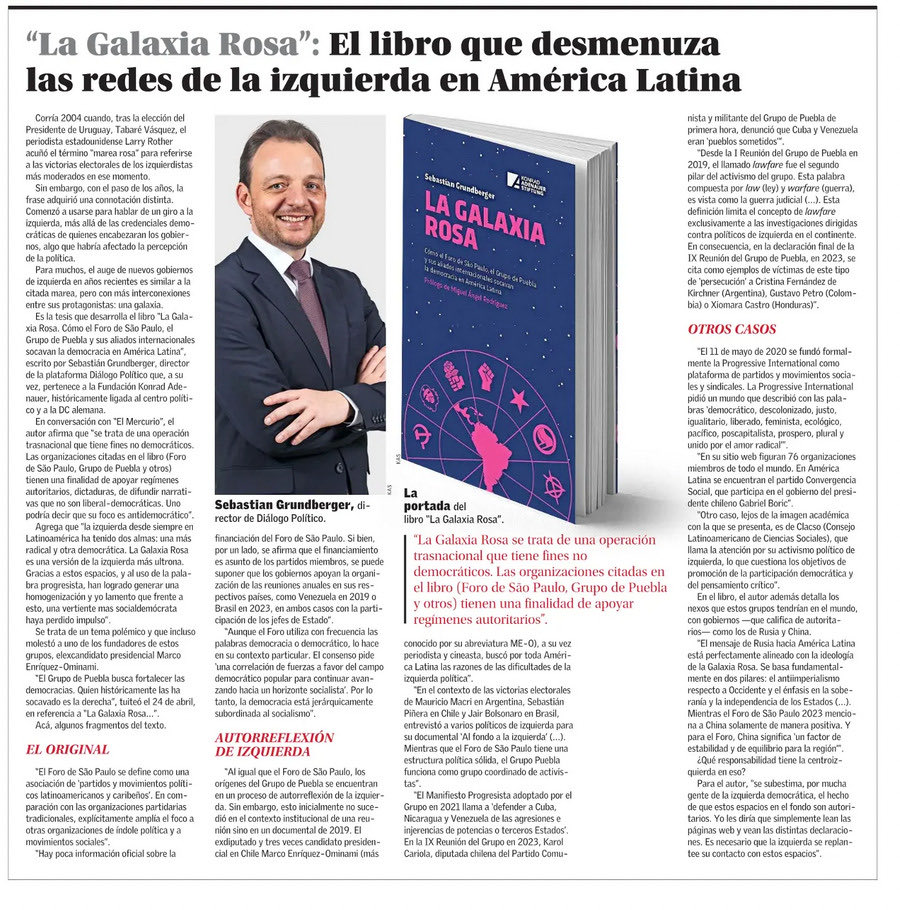 Gracias a El Mercurio de Chile por reportar sobre la #galaxiarosa, proyecto de ⁦⁦@dplatinoamerica⁩