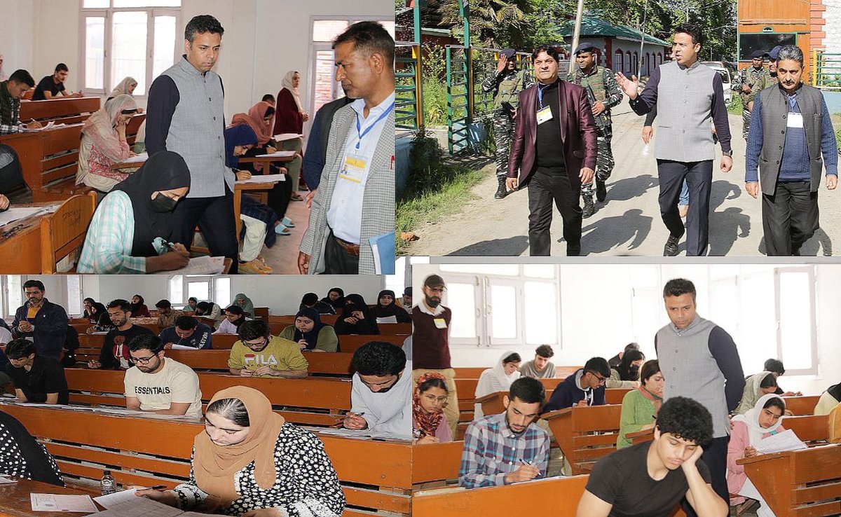 DC Srinagar Inspects NEET Exam Centers In District About 15000 aspirants appear in NEET at 31 exam centres @diprjk @ddnewsSrinagar @DrBilalbhatIAS