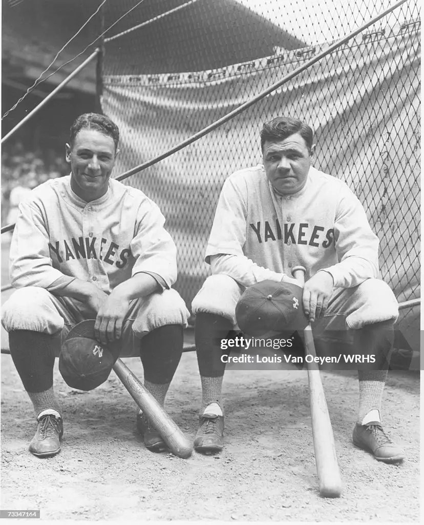Lou Gehrig and Babe Ruth at Cleveland’s League Park in 1927.
Ruth posted his best BB/SO ratio at any park, there-177/78 in 724 PA.
Gehrig’s 76/59 BB/SO ratio in 598 PA was his worst at any ballpark.
#ironman #bambino #sultanofswat #Yankees #leaguepark