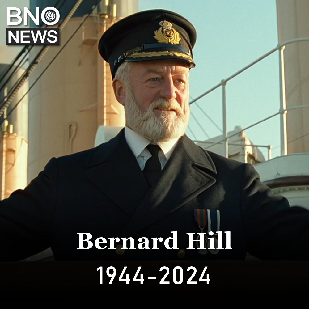 BREAKING: Bernard Hill, who starred as Captain Smith in 'Titanic' and Théoden in 'Lord of the Rings', has died