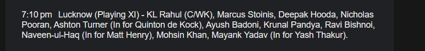 Mayank Yadav's absence is a major blow for LSG. With M Siddharth, they possess the most formidable T20Maxxed bowling attack I've ever seen with unmatched depth and quality. Modern SLA and Wristspin,HTD LAP (new ball too),High pace enforcer,offspin, pace variation expert.