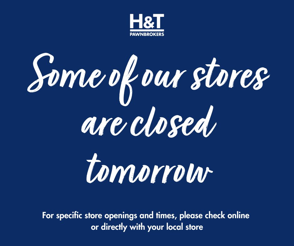 Please be aware some of our stores are closed tomorrow or will have modified opening and closing hours.

For specific opening and times, please check online or directly with your local store.