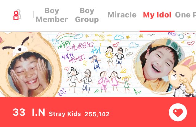 🦊 240505 | I.N on Choeaedol

Happy Children’s day! 🍭💛

🗳Vote daily for I.N on Themed Pick
  › Ends: May 7 (KST)