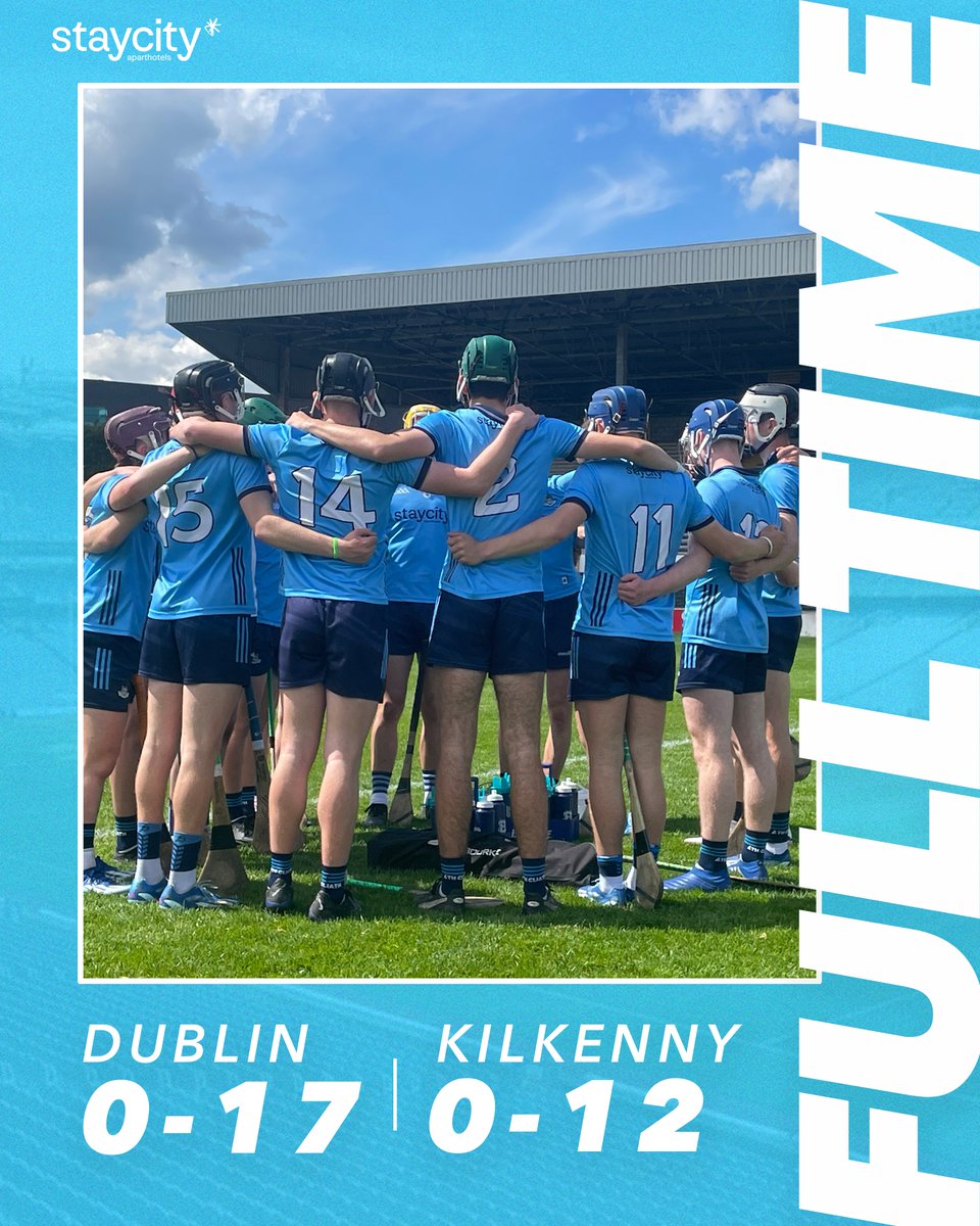 All over here in Kilkenny & it's a win for our Minor Hurlers 💪👕 Dublin now progress directly to the Leinster Semi-Finals! #UpTheDubs
