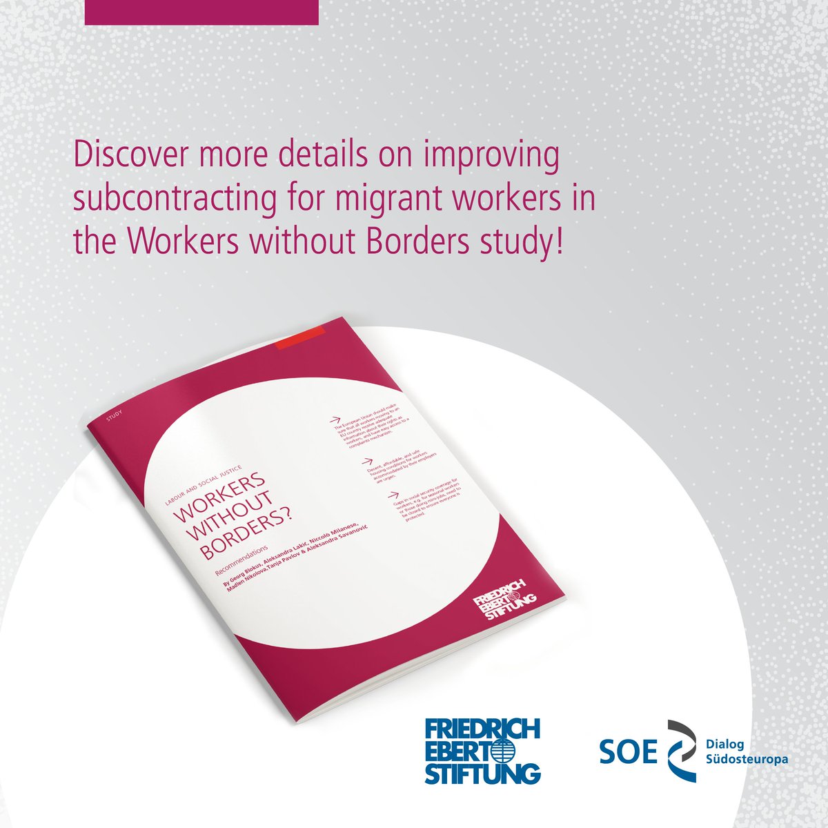 What are the flaws of current subcontracting practices for migrant workers in the EU? Find out in our Workers without Borders report: library.fes.de/pdf-files/buer…

#socialpolicy #eulaborregulations #laborlaw #workersrights #MigrantWorker