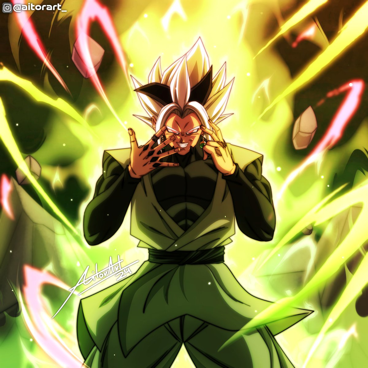 ZAIKU BLACK. Goku Black x Zaiko (Fusion), image size:1200x1200