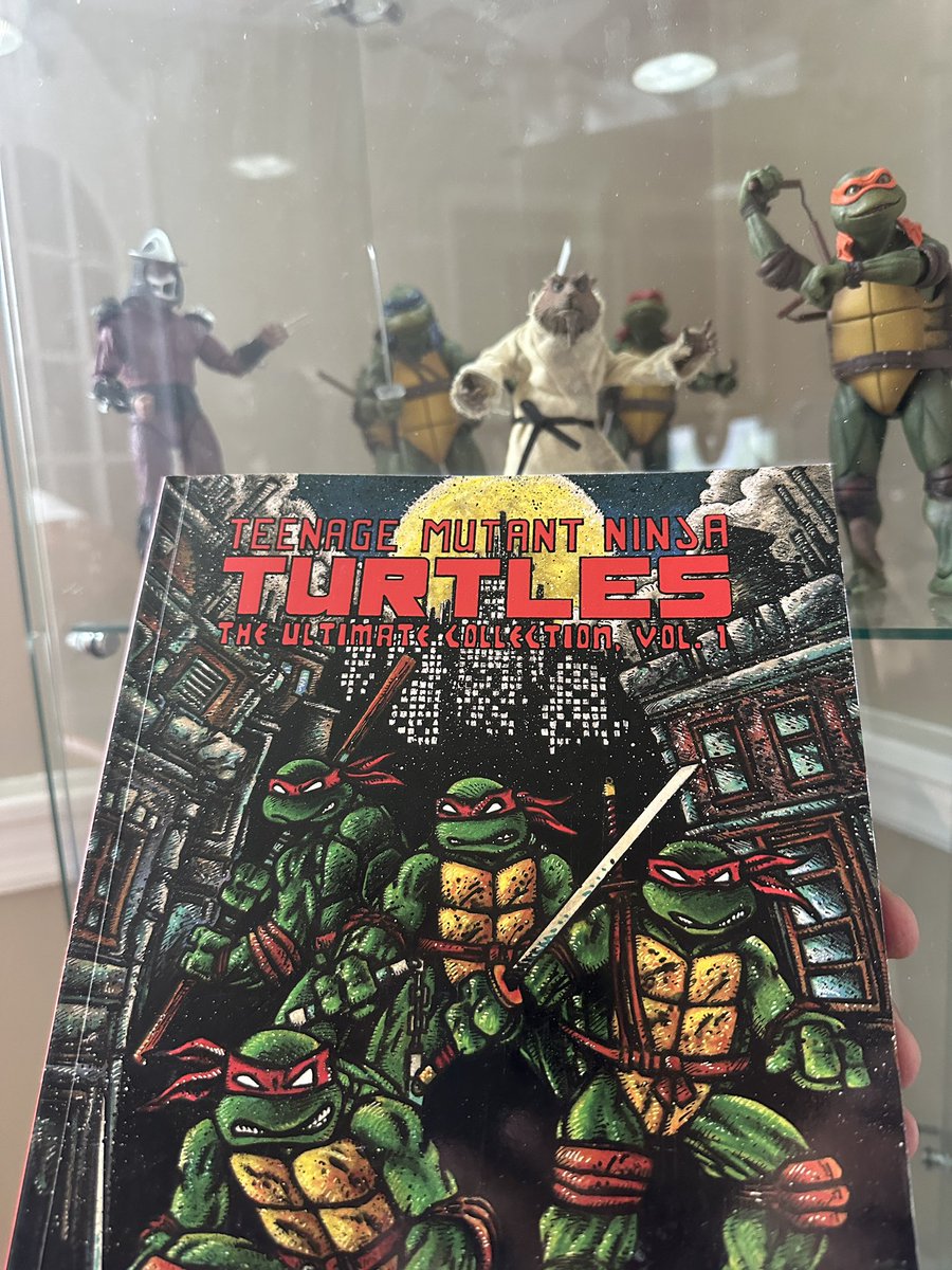 Today is TMNT’s 40th anniversary! 🐢 My ultimate collecting goal is to own a first print of the first issue released back in 1984. For now, this book compiling the first run will have to do.