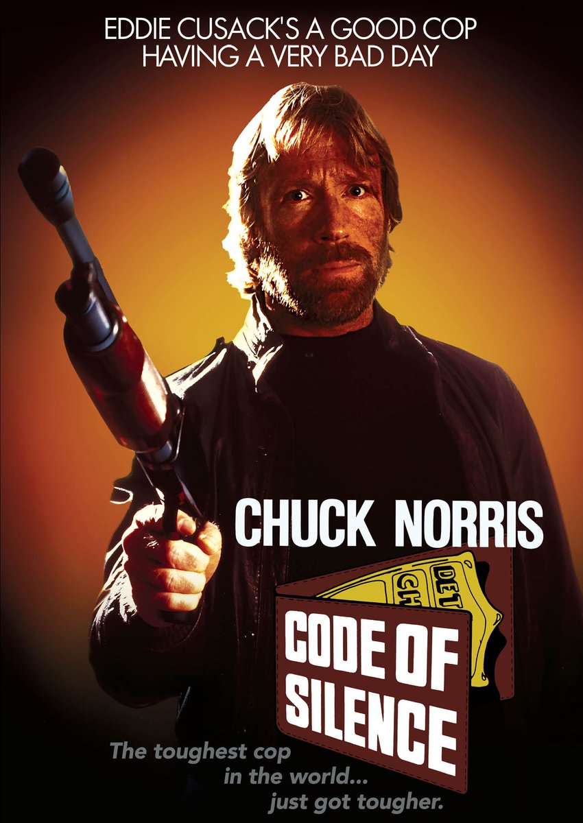'Code of Silence' starring Chuck Norris was the #1 movie at box office on this date in 1985. The film knocked 'Stick' out of the top spot. #80s #80smovies #actionstar