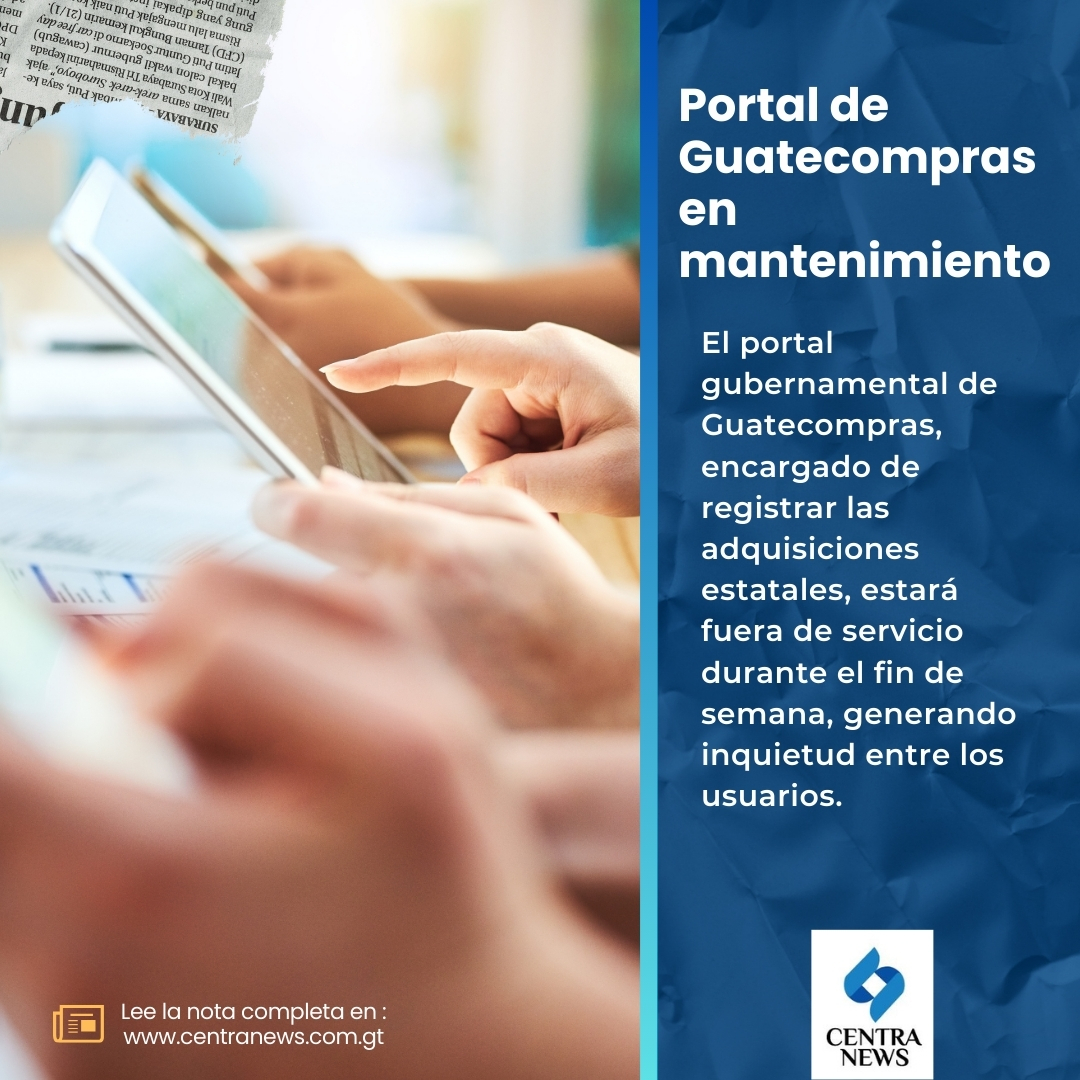 🖥️ ⏸️ #NacionalesGT | Portal de Guatecompras en mantenimiento.

📝 La nota: lc.cx/g8Q5Jy

#AHORA #Guatemala #Guatecompras #NoticiasGT