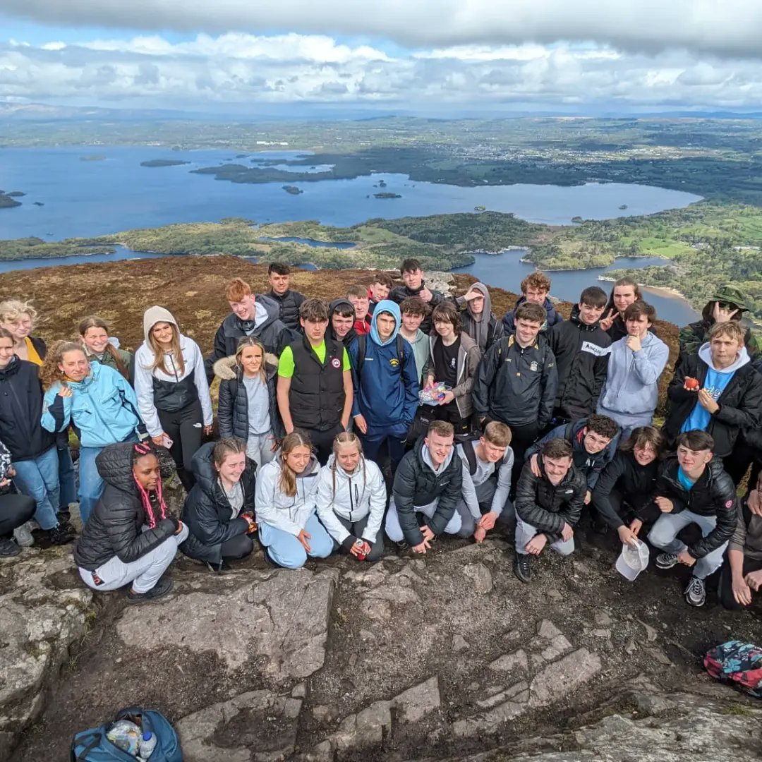Fourth year students visited Torc waterfall and climbed Torc Mountain, in Killarney National Park, on Monday with all students making it to the top (and back down safely). #hillwalking #Wellbeing #PE #Adventure #ty #transitionyear #cork #school #torc #torcwaterfall #torcmountain